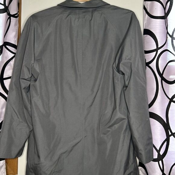 Vintage London Towne Men's Khaki Long Sleeve All-Weather Trench Coat Size 40 - Picture 8 of 10